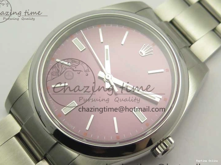 0508 Oyster Perpetual 39mm 114300 ARF 1:1 Best Edition 904L SS Case and Bracelet Red Grape Dial SH Packable 3392